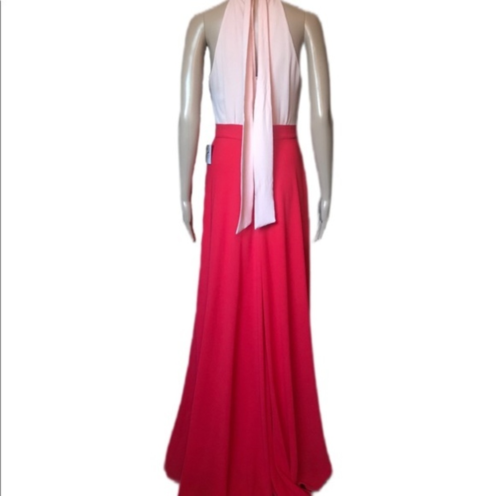 Laundry Colorblock Halter Maxi Gown Size 2 NWT - Picture 5 of 10